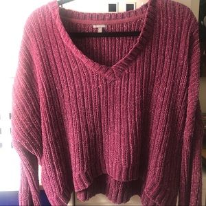 Super soft long sleeve cropped sweater